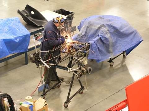 Chassis restoration underway at T-Zero Racing